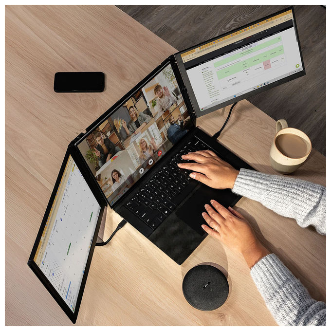 Mobile Pixels B51001274 Trio 3 Pro Monitor portatile 14'' QHD 2240 x 1400 USB-C colore Nero