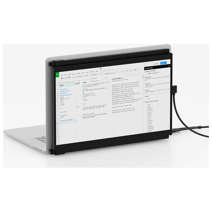 Mobile Pixels 101-1007P06 Duex Max DS Monitor PC 35,8 cm (14.1'') 1920 x 1080 Pixel Full HD LCD IPS USB tipo-C Mini-HDMI colore Nero