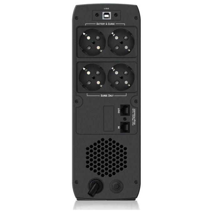 PowerWalker 10121111 VI 800 CSW Gruppo di Continuita' Line-Interactive 800VA 480W 4 Prese Schuko Tipo F LCD USB Nero