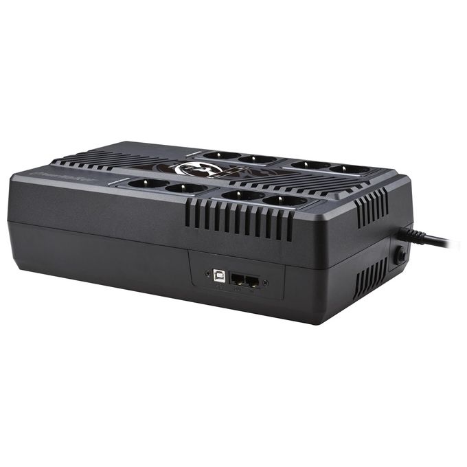 PowerWalker 4260074982664 VI 1000 MS Gruppo di Continuita' Linea Interattiva 1 kVA 600 W 8 prese AC Tipo F USB RS-232 colore Nero