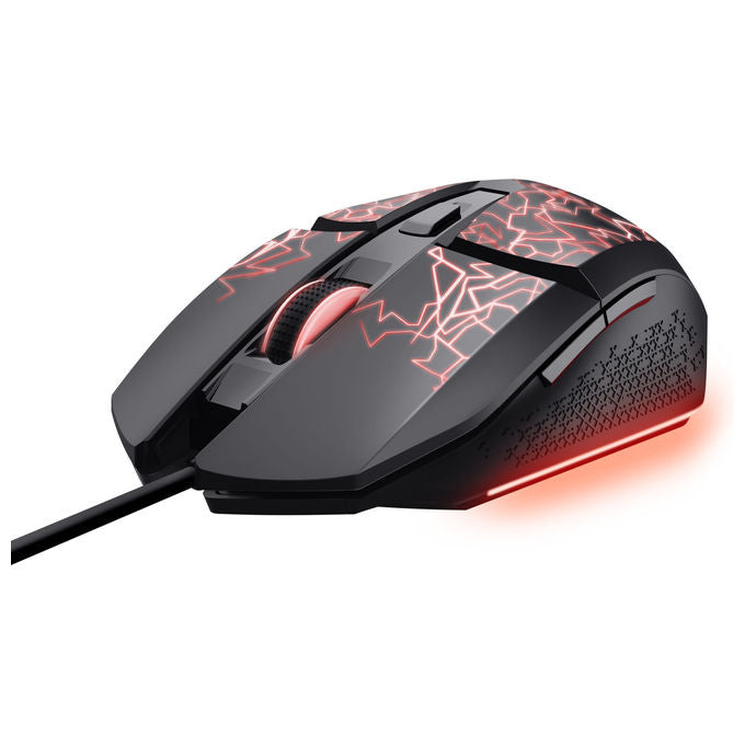 Trust 10123717 Felox Gaming Mouse Sensore di precisione Regolabile Profilo sagomato colore Nero