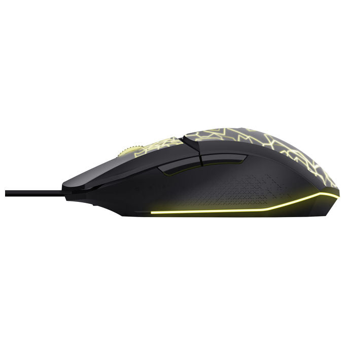 Trust 10123717 Felox Gaming Mouse Sensore di precisione Regolabile Profilo sagomato colore Nero