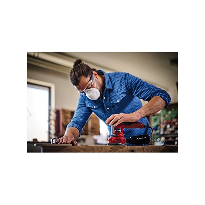 Einhell 4462005 TC-RS 425 E Levigatrice Rotorbitale 425W 125 mm 26000 OPM 6 velocita' colore Rosso