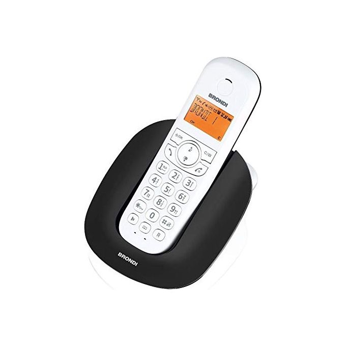 Brondi Telefono Cordless Manta Nero-Bianco