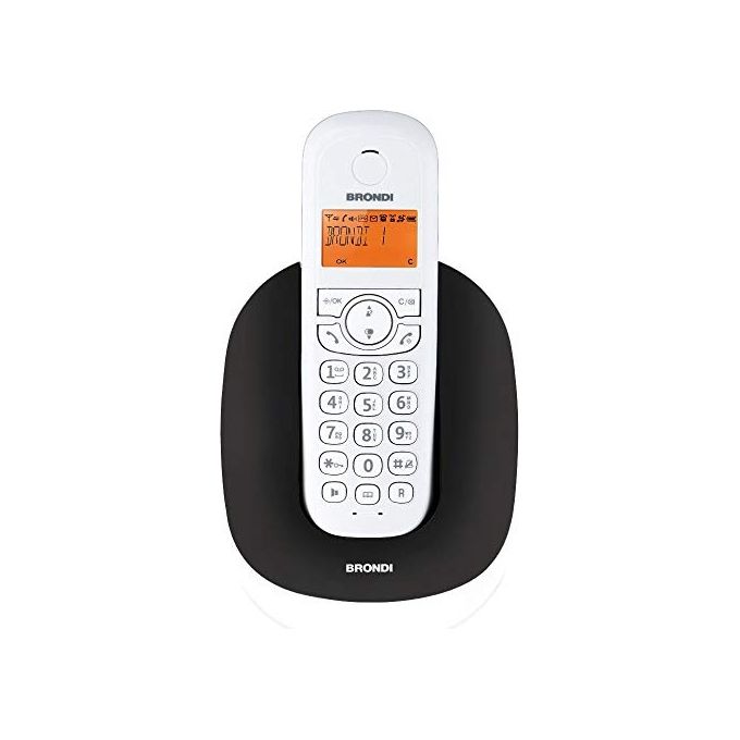 Brondi Telefono Cordless Manta Nero-Bianco