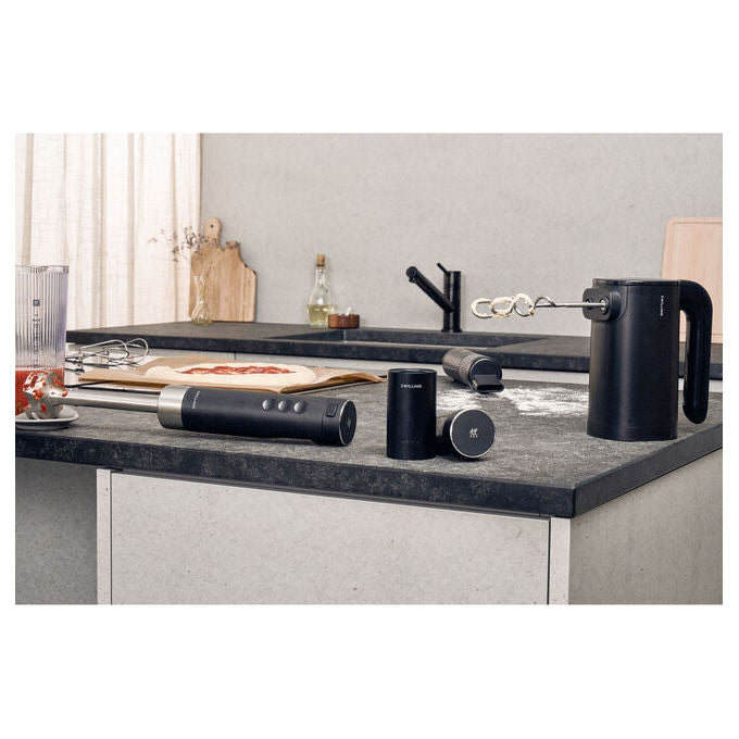 Zwilling XTEND Sbattitore Cordless 200 W 3 Velocita' Autonomia 120 Minuti Motore BLDC Batteria 12 V 3000 mAh colore Nero