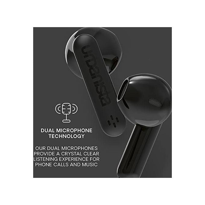 Urbanista Austin Auricolari Wireless Bluetooth Controlli Touch USB-C Custodia di Ricarica Nero Notte