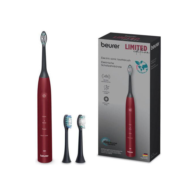 Beurer SC30BF2025 SC 30 Limited Edition Spazzolino elettrico sonico 4 modalita' timer autonomia 360 h colore Ciliegia