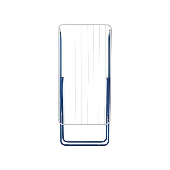 Gimi PLAST Stendibiancheria a Cavalletto da Pavimento Acciaio Plastificato 11 m Portata 10 Kg colore Blu Bianco