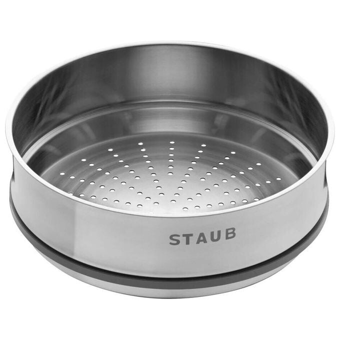 STAUB 40508-815 Dämpfeinsatz 24 cm in Edelstahl con Silikondichtung colore Silber
