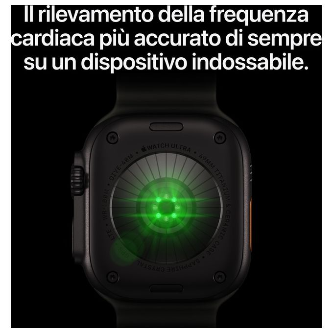 Apple MJAV4QL-A Apple Watch Ultra 4 GPS + Cellular 49 mm Titanio Nero colore Nero