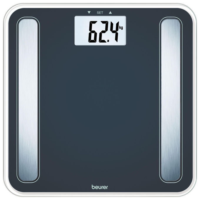 Beurer 10717 BF 183 Bilancia pesapersone elettronica 180 Kg Analisi Corporea LCD Acciaio inox colore Bianco