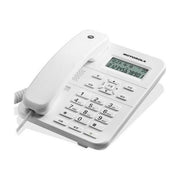 Motorola CT202 Telefono Fisso Display LCD Retroilluminato Vivavoce Rubrica 30 Voci Standard DECT colore Bianco