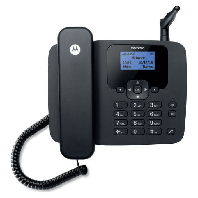 Motorola FW410, Telefono Analogico, Identificatore di Chiamata, Nero