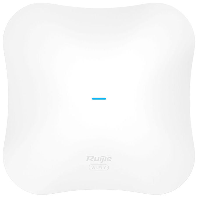 Ruijie RG-RAP73PRO Punto Accesso Wireless Wi-Fi 7 Tri-Band 13657 Mbit-s con PoE+ e SFP+ colore Bianco