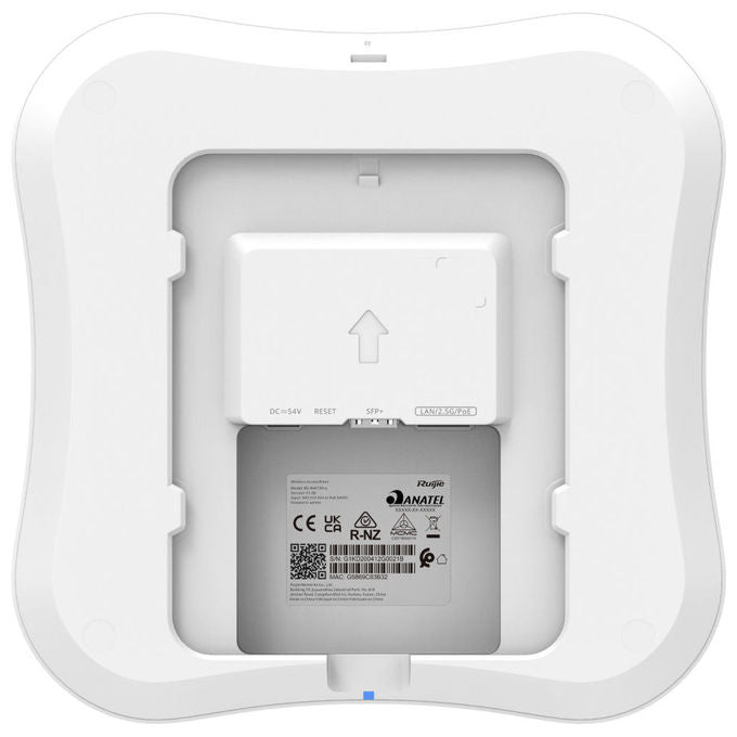 Ruijie RG-RAP73PRO Punto Accesso Wireless Wi-Fi 7 Tri-Band 13657 Mbit-s con PoE+ e SFP+ colore Bianco