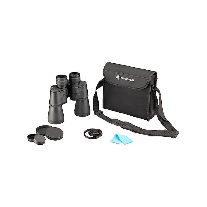 BRESSER 1151050 Hunter Binocolo 10x50 con Ottica BK-7 e Trattamento Fully-Coated colore Nero