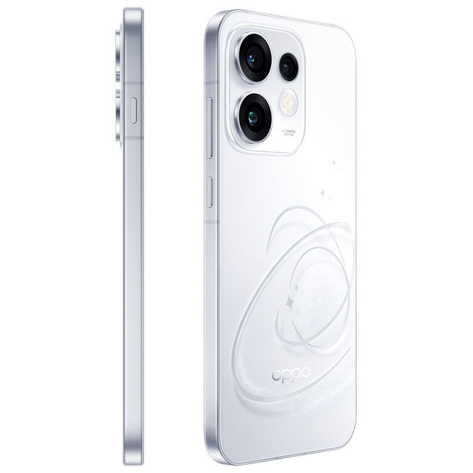 Oppo 110010237512 Reno16 5G Smartphone Tripla fotocamera 50MP+50MP+50MP Selfie 50MP Display 6.32 AMOLED 120Hz RAM 8GB ROM 512GB Batteria 6000mAh colore Bianco