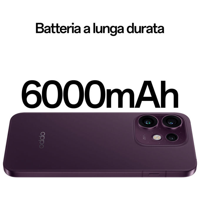 Oppo 110010237513 Reno16 5G Smartphone Tripla Fotocamera 50MP+50MP+50MP Display 6.32'' AMOLED 120Hz RAM 8GB ROM 512GB Batteria 6000mAh Ricarica 80W colore Viola