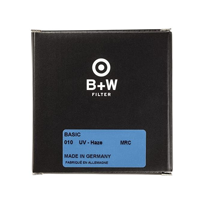 B+W 1100145 Basic UV MRC Filtro UV 82mm con rivestimento multi-strato e protezione frontale colore Nero