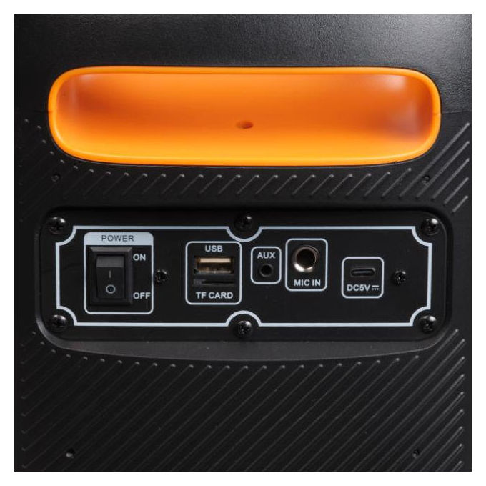 Denver 111151200140 BPS-165 Altoparlante da festa 20 W Bluetooth LED RGB MicroSD USB AUX colore Nero