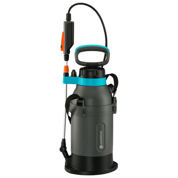 GARDENA Irroratore a pressione 5 l Plus, con lancia telescopica e ugello in ottone inclinabile