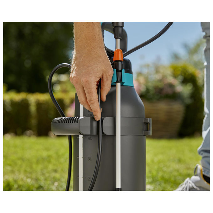 GARDENA Irroratore a pressione 5 l Plus, con lancia telescopica e ugello in ottone inclinabile