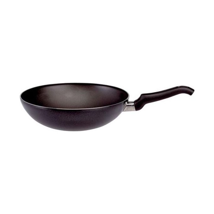 Ballarini Pentola Wok Cucinotta Firenze con un manico Cm 24 nero