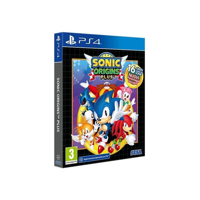 Sega Sonic Origins Plus Day One Edition Videogioco PS4 16 Titoli Classici Raccolta Compilation PAL ITA