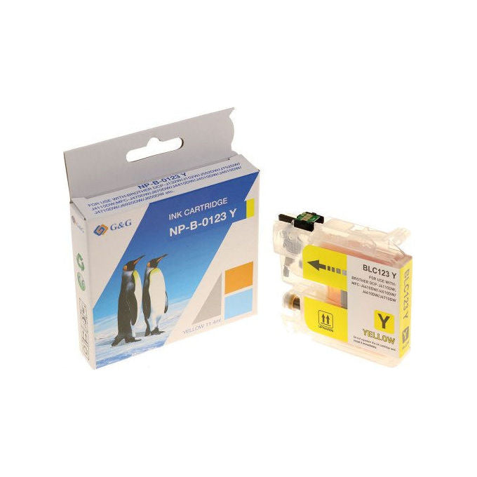 GandG, Cartuccia Inchiostro Compatibile Brother LC123Y, Giallo