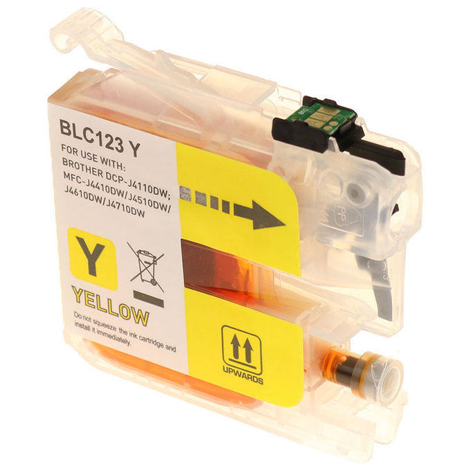 GandG, Cartuccia Inchiostro Compatibile Brother LC123Y, Giallo