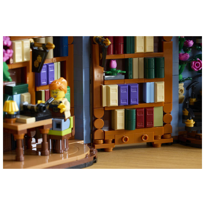 Lego 11379 Icons Libreria Book Nook Kit di Modellismo 3D con Reggilibri da Mensola 1690 Pezzi Dimensioni 20x40x7 cm colore Nero