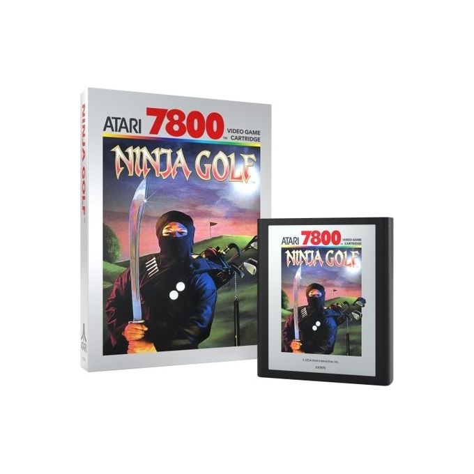 Atari NINJA GOLF Videogioco Arcade per Atari 7800 2600+ e 2600 Cartuccia Fisica Lingua Inglese colore Nero