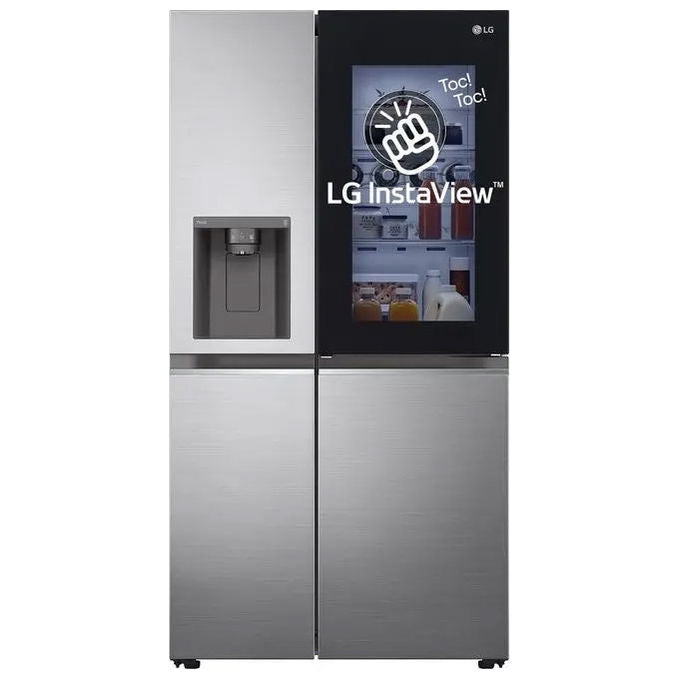 LG GSXV80PZLE Frigorifero Side by Side 635 L 179 cm Classe E 36 dB InstaView Door-in-Door Total No Frost Wi-Fi Dispenser colore Inox
