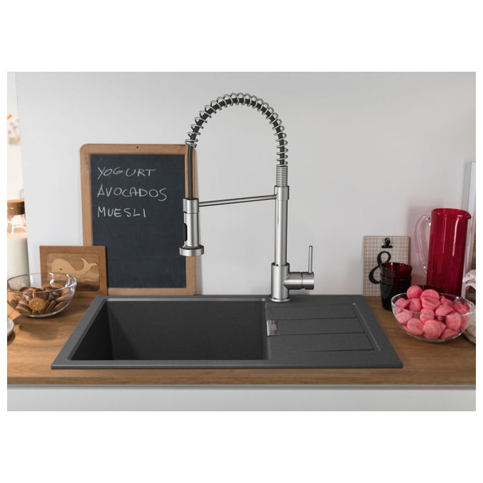 Franke, Miscelatore Cucina Monocomando Pola Semi Pro, Cromato, con Doccetta