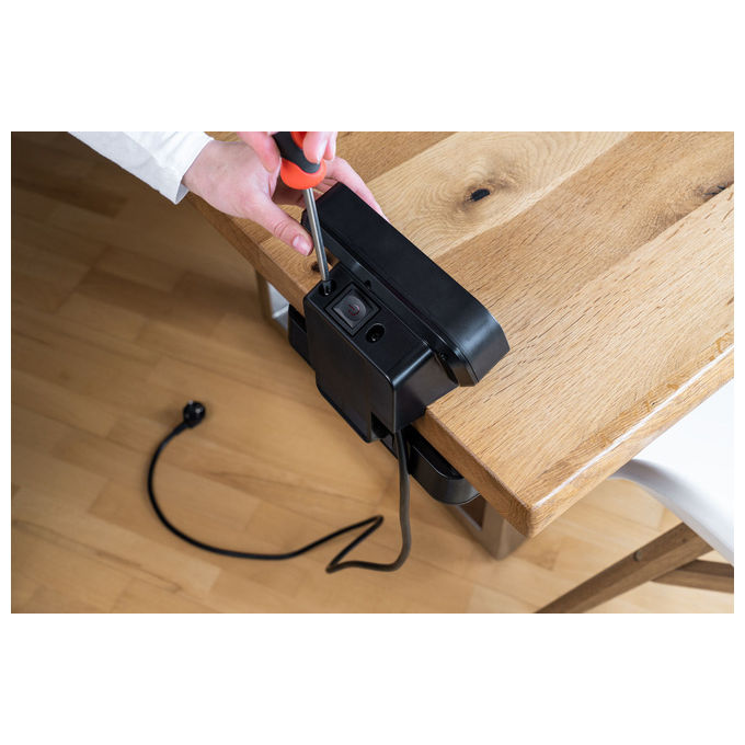 Brennenstuhl 1153580200 Estilo Duplex Prolunga con 10 Prese e 2 USB 2 m colore Nero Argento