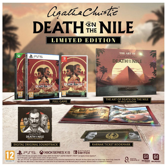 Microids Agatha Christie Death on the Nile Limited Edition Gioco Avventura Investigativa PlayStation 5 PEGI 12