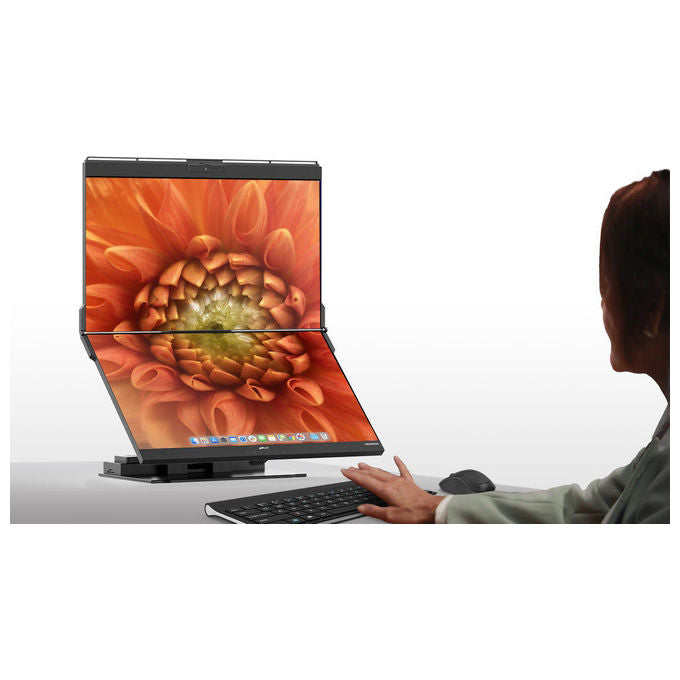 Mobile Pixels 116-1001P02 Geminos X Monitor PC 24'' QHD 2560 x 1440 Pixel IPS Touch Screen 75 Hz Altoparlanti Webcam Hub USB integrato colore Nero