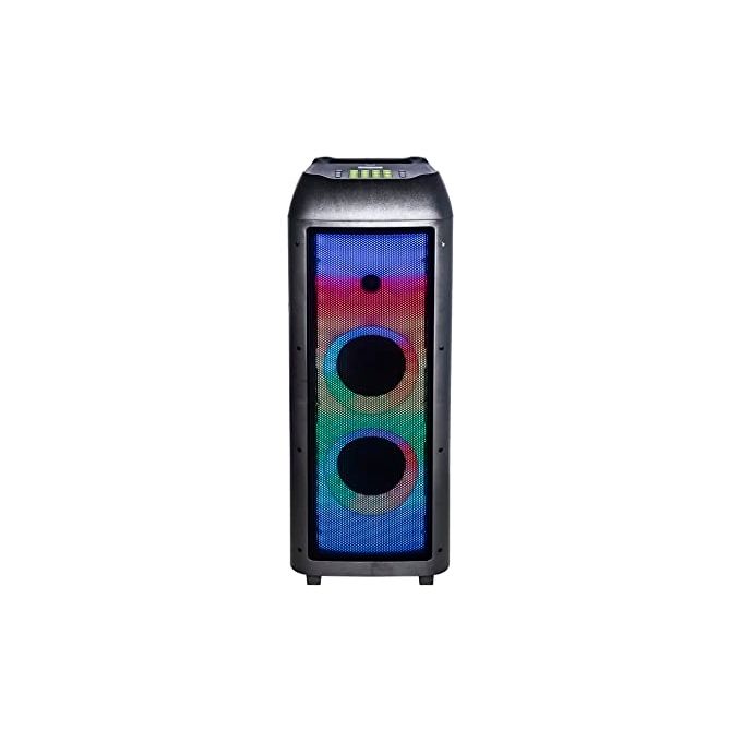 New Majestic 116360BK FLAME T360 Cassa Party Portatile 3-vie 150 W Bluetooth 5.0 TWS LED Multicolore con Ruote e Telecomando colore Nero