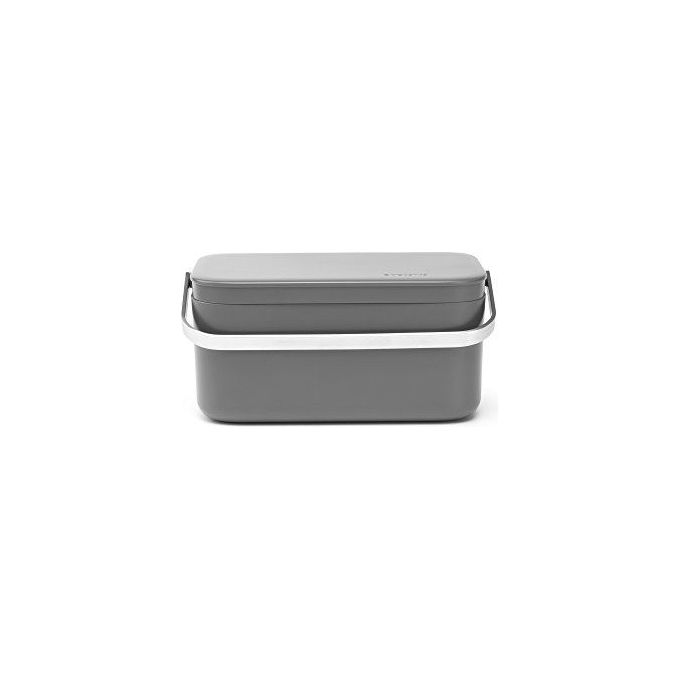 Brabantia Sink Side Contenitore per Organico 1.8 Litri Grigio Scuro