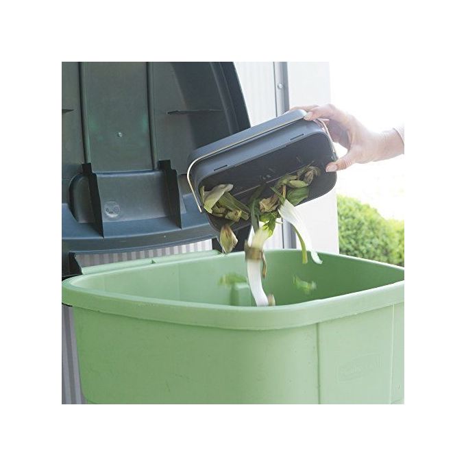 Brabantia Sink Side Contenitore per Organico 1.8 Litri Grigio Scuro
