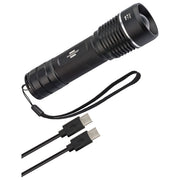 Brennenstuhl TL1201AF LuxPremium Torcia LED 1200lm IP67 Focalizzazione Continua 4,3x4,3x15,5 cm colore Nero