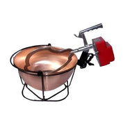 Home 2099400 Paiolo Elettrico in Rame Liscio Capacita' 7,5 L Diametro 31 cm Motore 16 W Paletta Rimovibile colore Rame