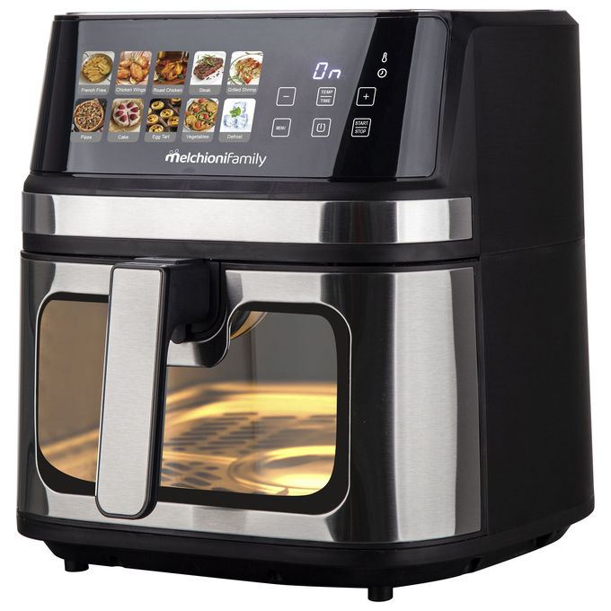 Melchioni GAIA PLUS 8L Friggitrice ad aria 8 L 2200 W 10 programmi display LED colore Nero