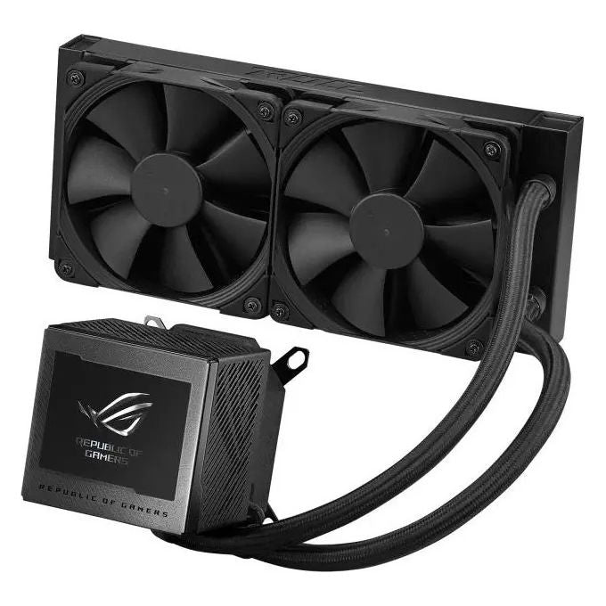 ASUS 90RC00K0-M0UAY0 ROG Ryujin III Dissipatore Liquido All-in-One con Display LCD 3,5'' Pompa 8a Generazione Ventole Noctua 120 mm 240mm colore Nero