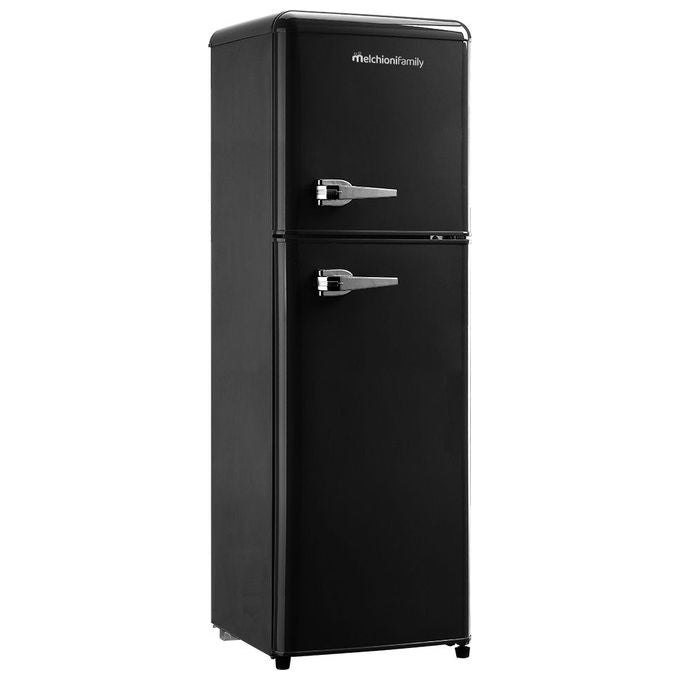 Melchioni ME4SIBERIA85-BK SIBERIA 85 Frigorifero Compatto 85 L 113 cm Classe E 45 dB Vintage Porta Reversibile colore Nero