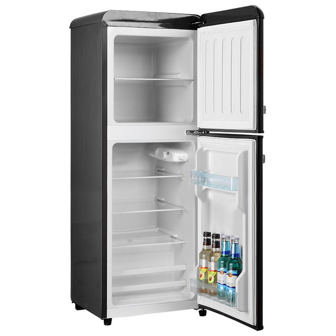 Melchioni ME4SIBERIA85-BK SIBERIA 85 Frigorifero Compatto 85 L 113 cm Classe E 45 dB Vintage Porta Reversibile colore Nero