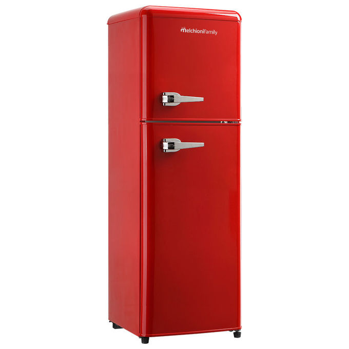 Melchioni Family SIBERIA85-ROSSO Frigorifero Doppia Porta 85 L 113 cm Classe E 45 dB Statico Vintage (113x42x42 cm) colore Rosso