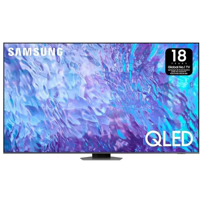 Samsung QE98Q80CATXZT Serie 8 Smart TV QLED 4K 98'' Neural Quantum 4K Motion Xcelerator Turbo+ Dolby Atmos colore Argento