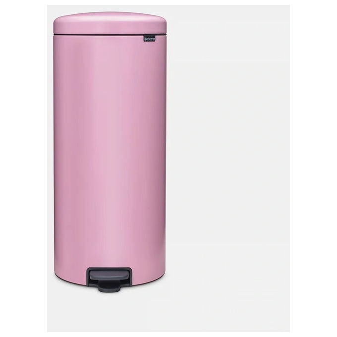 Brabantia 255304 NewIcon Pattumiera a pedale 30 litri Acciaio inossidabile Chiusura ammortizzata Secchio interno rimovibile colore Rosa